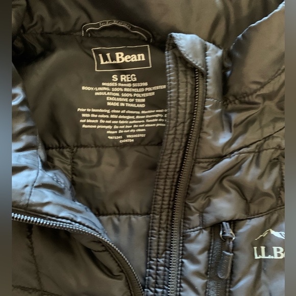 L.L.Bean PrimaLoft packaway jacket Women’s small S black - Picture 6 of 11
